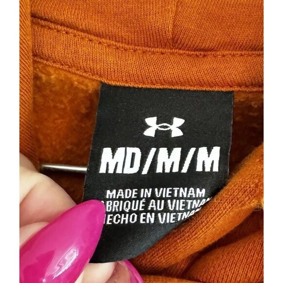 Under Armour Limited Edition Women’s Burnt Orange‎ Hoodie SIZE Medium READ! - Picture 8 of 9